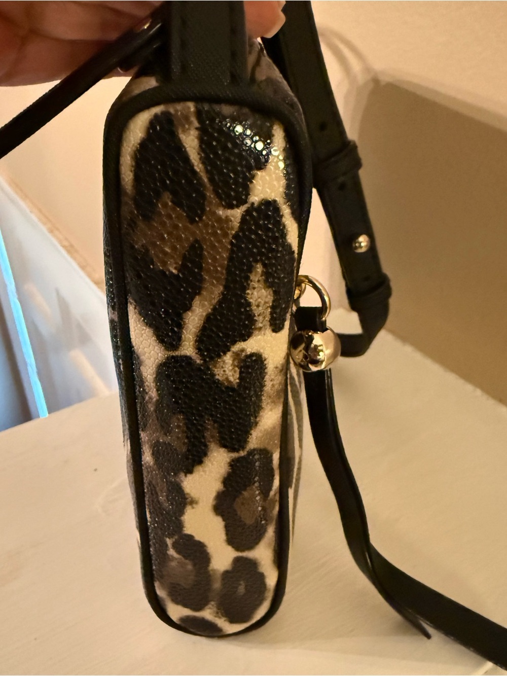 Kate Spade Shore Street Margareta / Tinie Leopard Crossbody Bag EUC - Picture 5 of 16